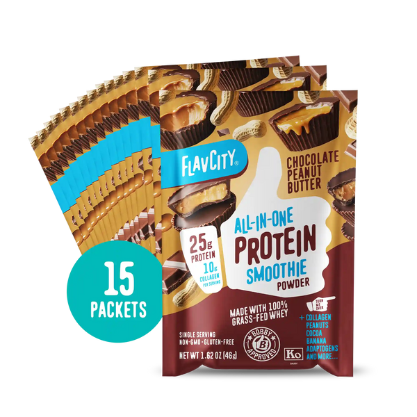 Chocolate Peanut Butter Protein Smoothie Packets